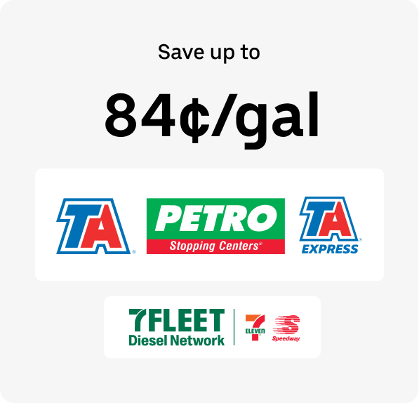 Fuel discounts 84c per gallon