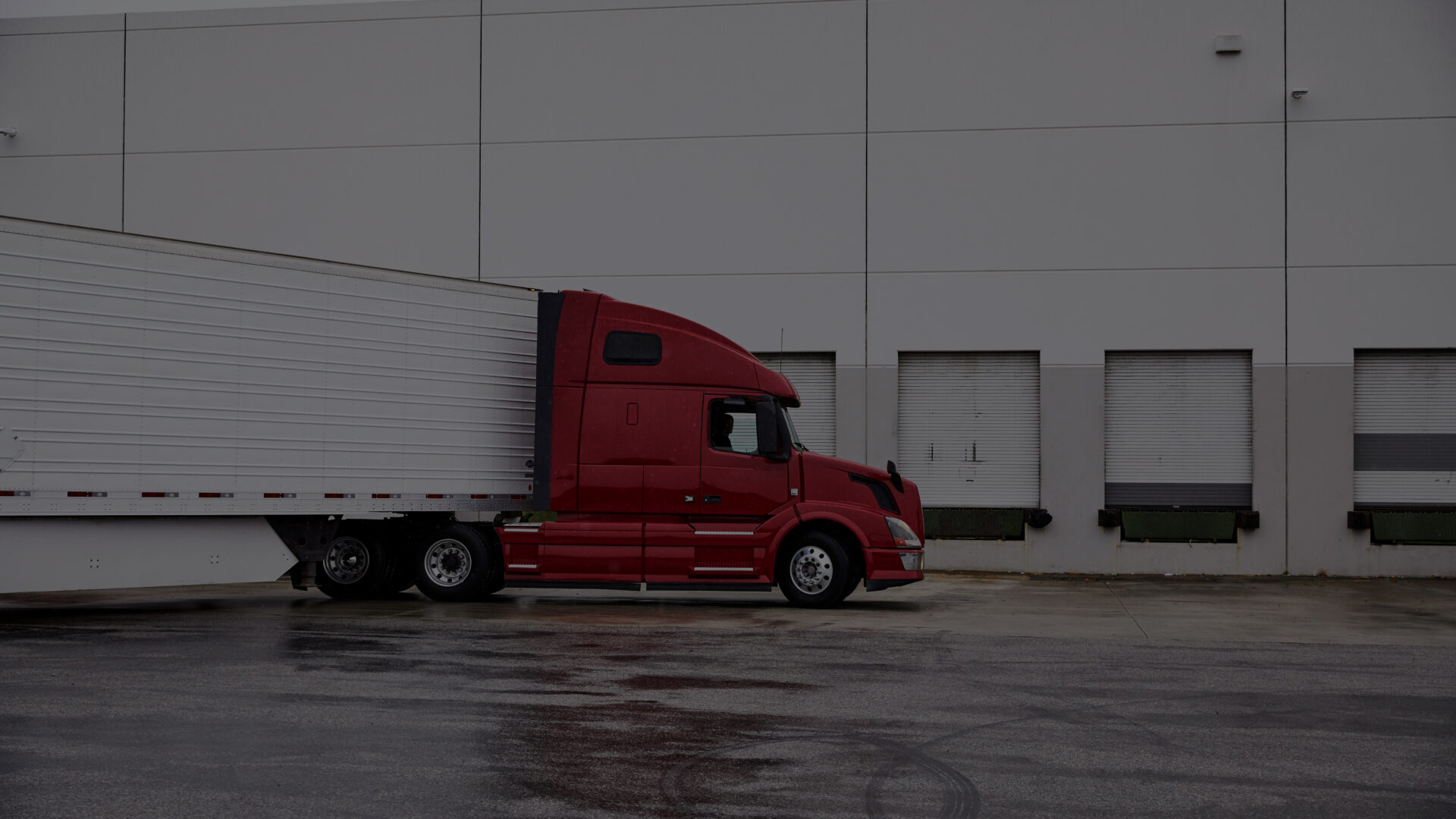 truck parked at loading dock