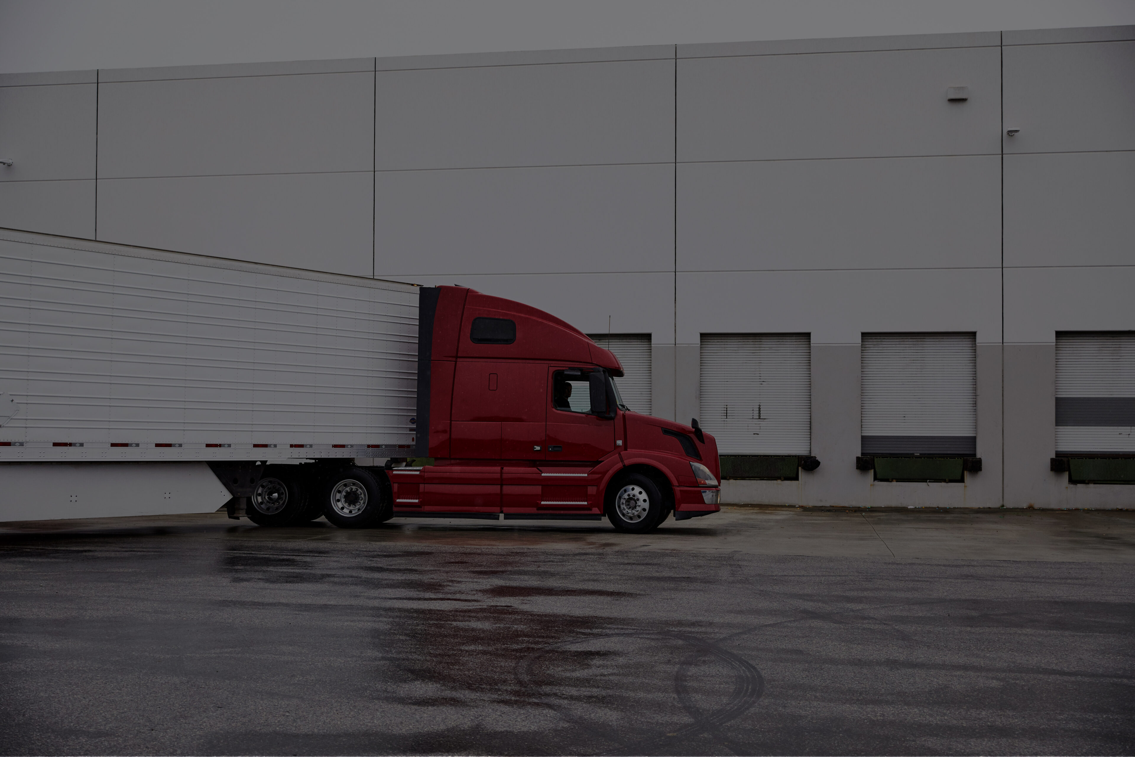 truck parked at loading dock