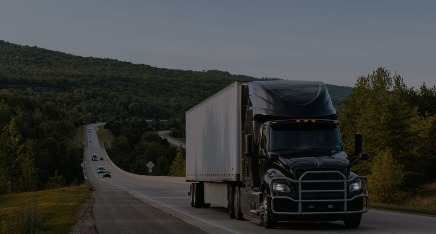 truck on road