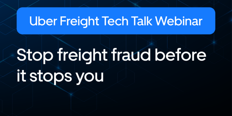 Stop freight fraud before it stops you